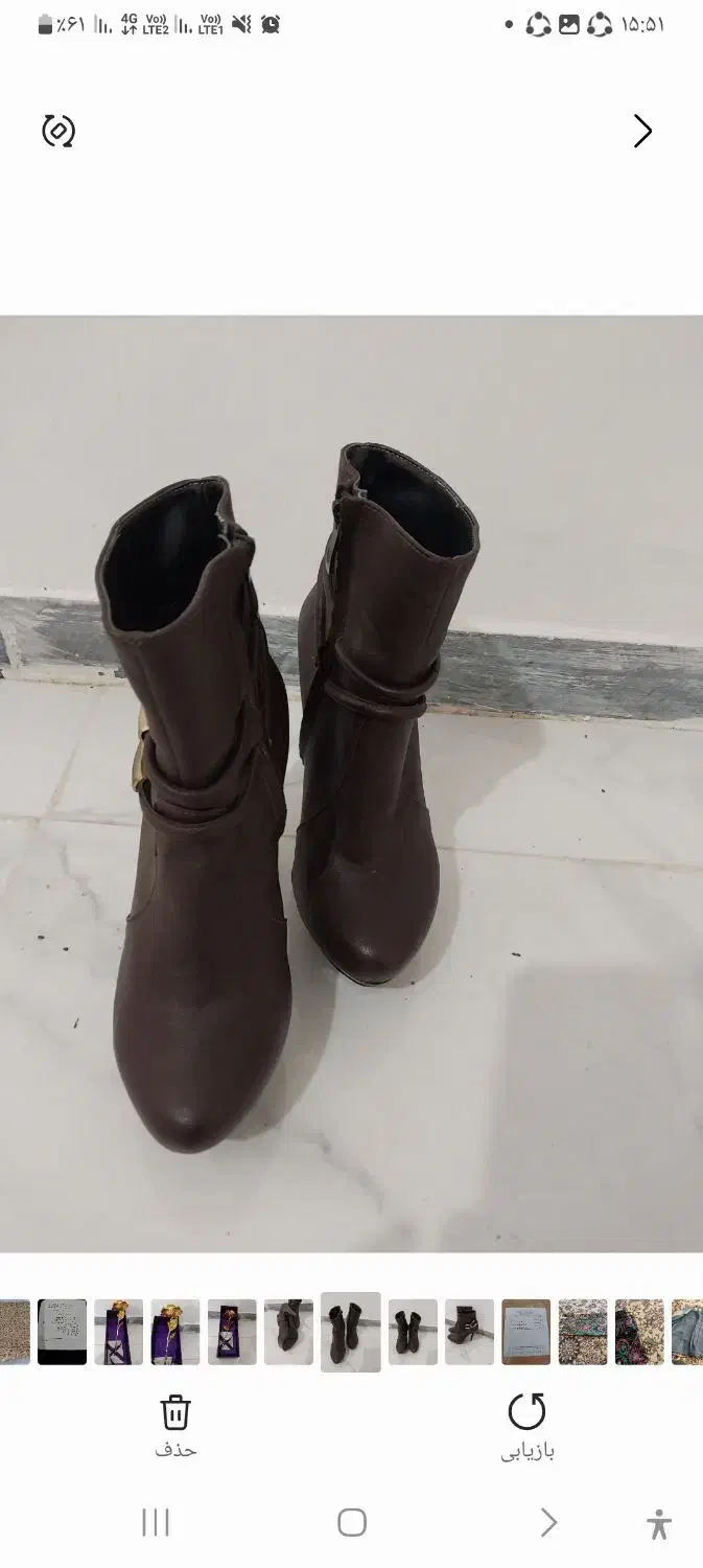 پوتین نو سایز 37|کیف، کفش، کمربند|سهند, |دیوار