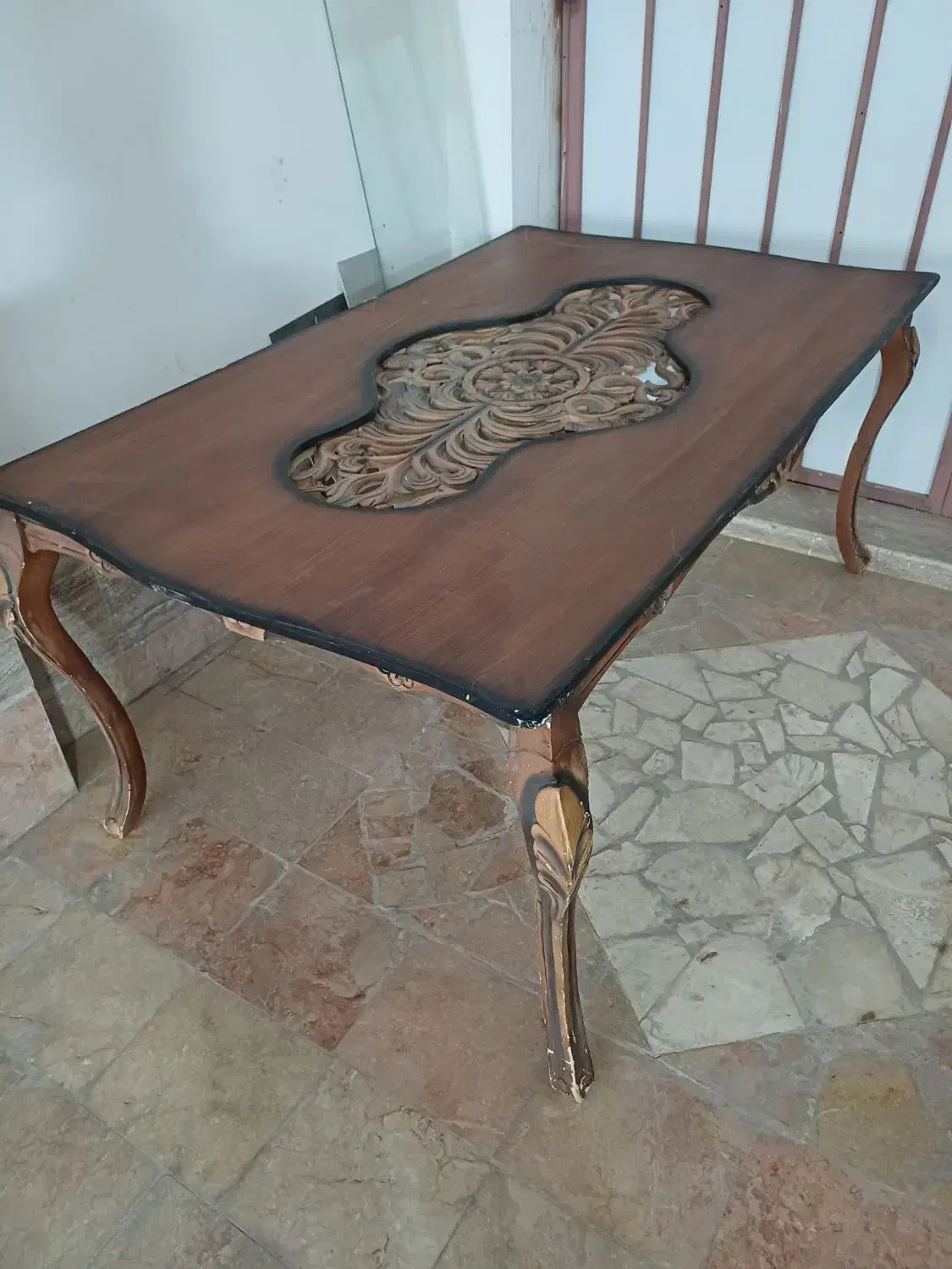 میز نهار خوری ۶نفره و یک کفپوش(کفی یک تکه)۴۰۵|میز و صندلی غذاخوری|قوچان, |دیوار