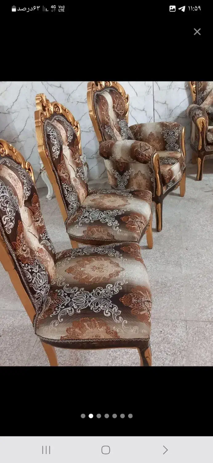 مبلمان سلطنتی|مبلمان خانگی و میز عسلی|کوهدشت, |دیوار