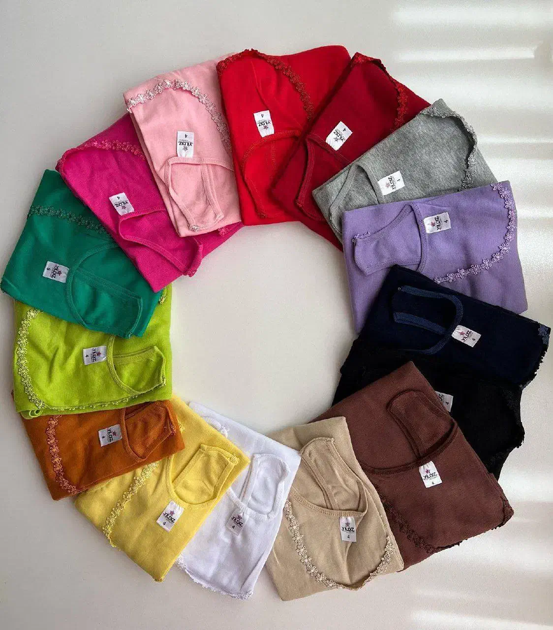 تاب یقه شکوفه ای ترکیه مارک یلدیز اصلی|لباس|پیرانشهر, |دیوار