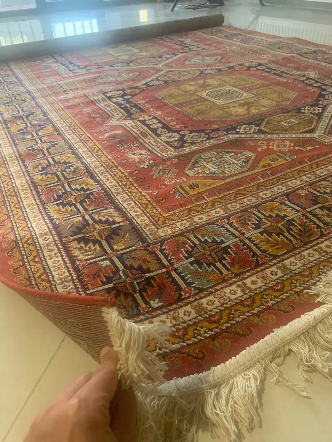 فرش بلژیکی وارداتی طرح ابریشم ۱/۵*۲/۲۵|فرش|مشهد, کلاهدوز|دیوار