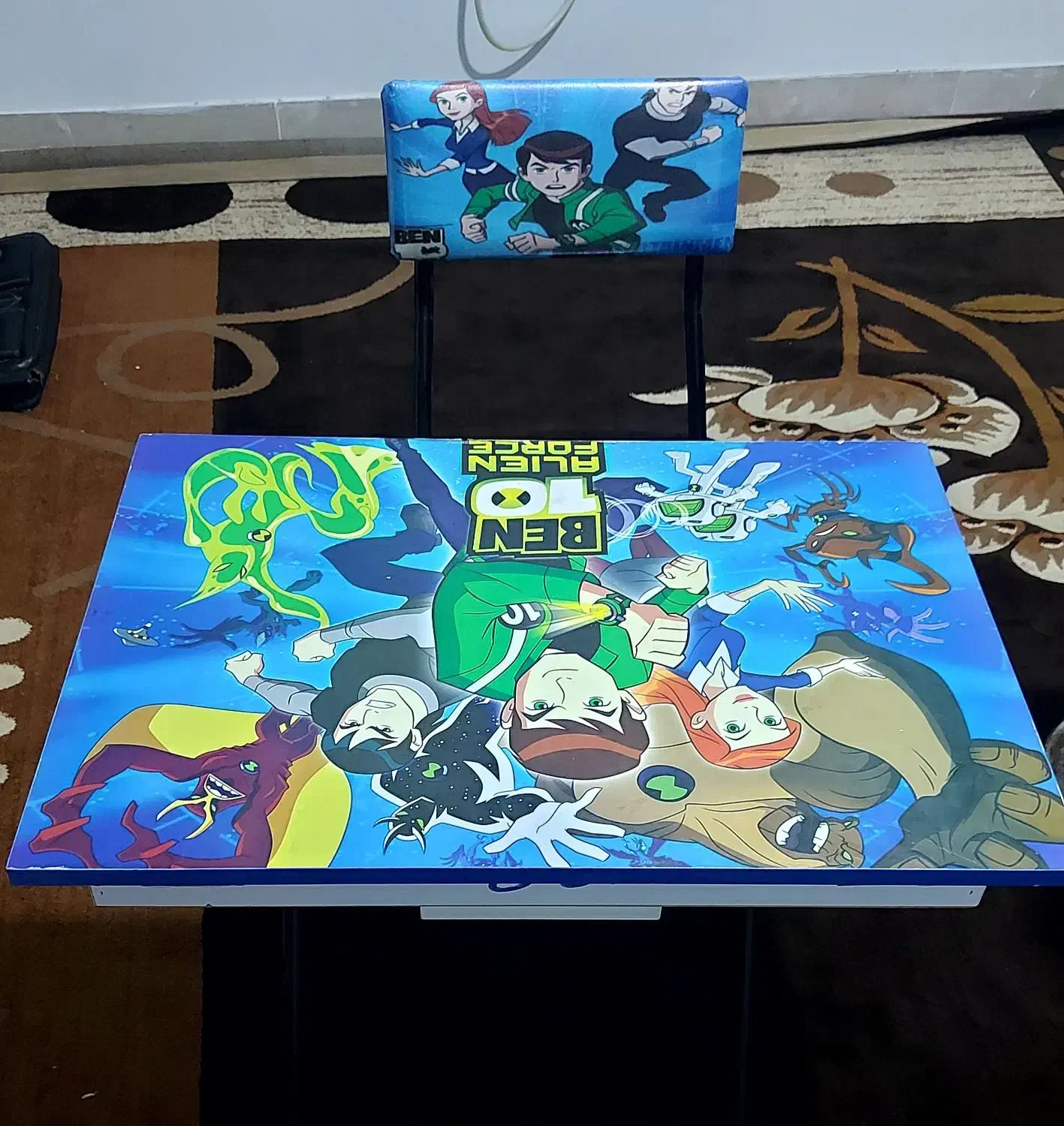 میز تحریر باکس دار تاشو کودک با صندلی|میز تحریر و کامپیوتر|نورآباد ممسنی, |دیوار