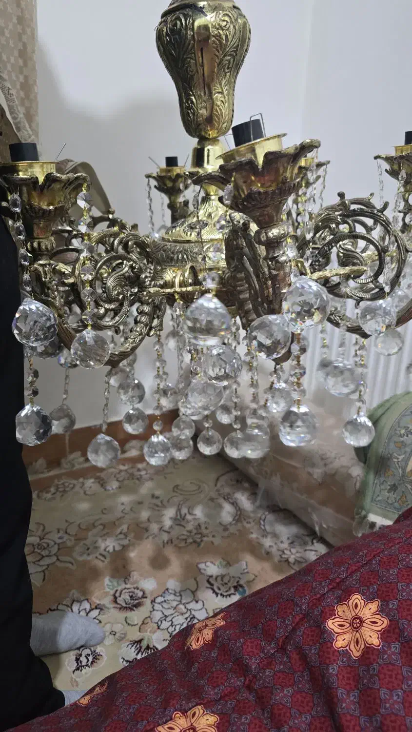 یک جفت لوستر ۶ شاخه|لوستر و چراغ آویز|قم, سعادتی|دیوار