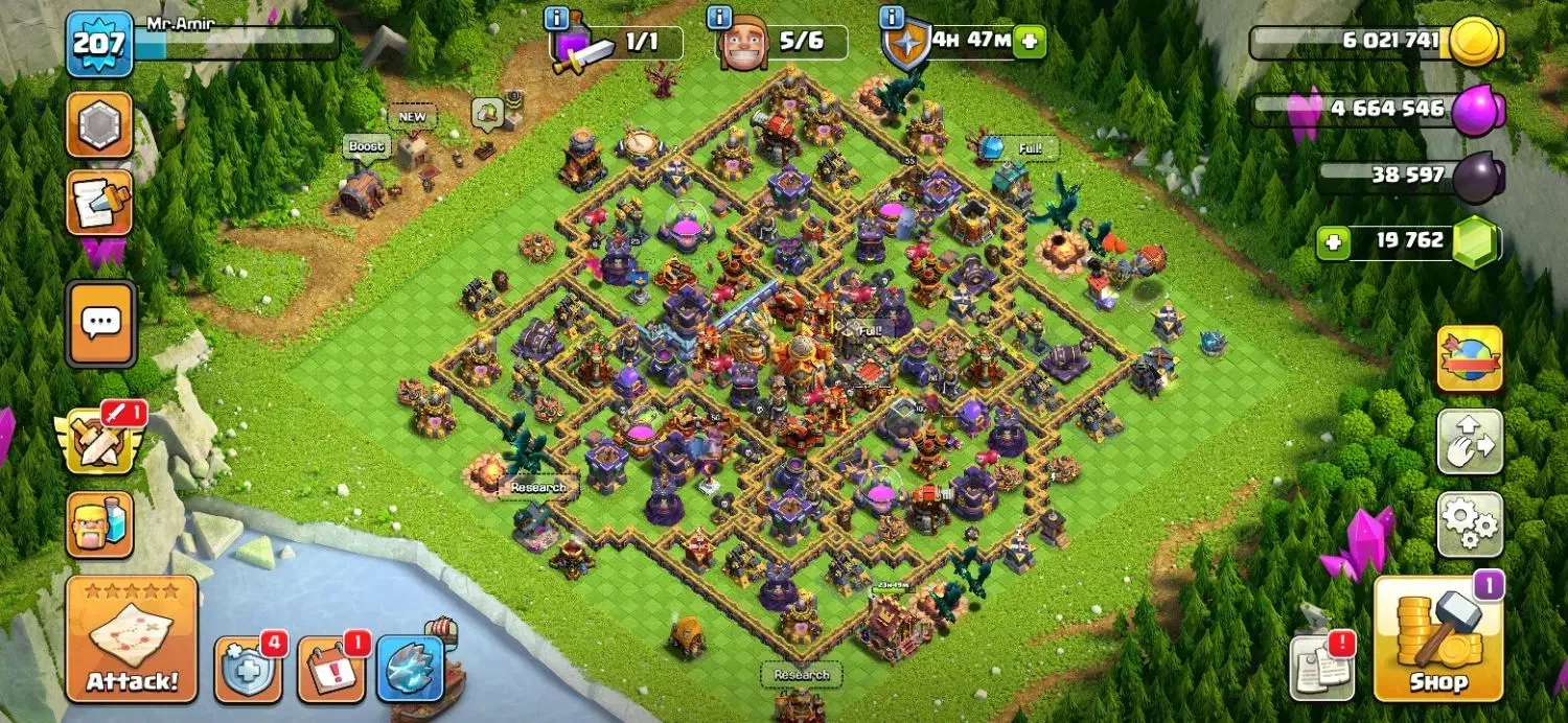 اکانت کلش اف کلنز لول ۲۰۷|کنسول، بازی ویدئویی و آنلاین|بیرجند, |دیوار