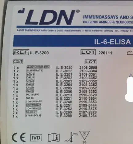 فروش کیت آزمایشگاهی IL6 برند lDN آلمان|پزشکی|شیراز, جمهوری|دیوار