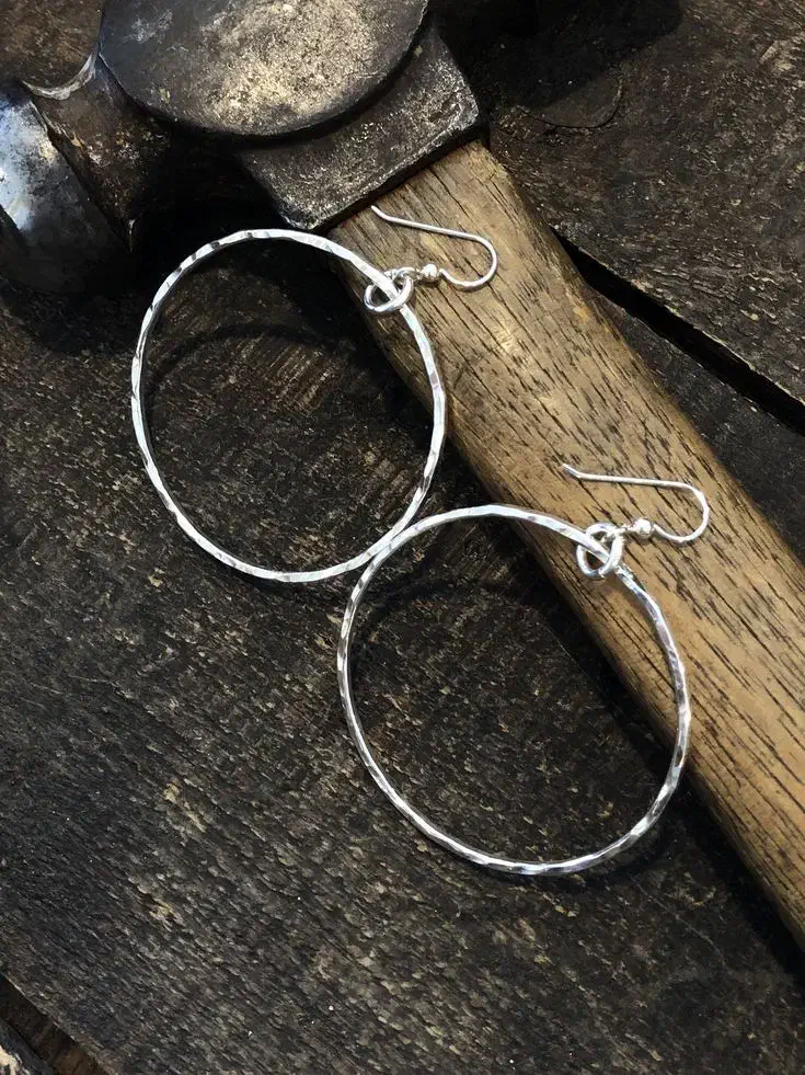 گوشواره دست ساز نقره|جواهرات|کرمان, |دیوار