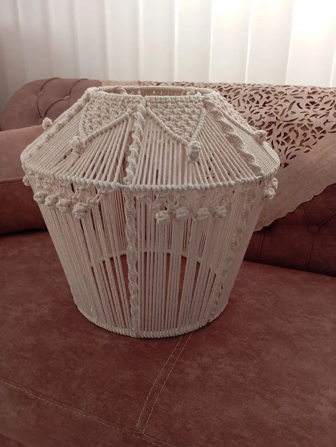 لوستر مکرومه|لوستر و چراغ آویز|سبزوار, توحیدشهر|دیوار