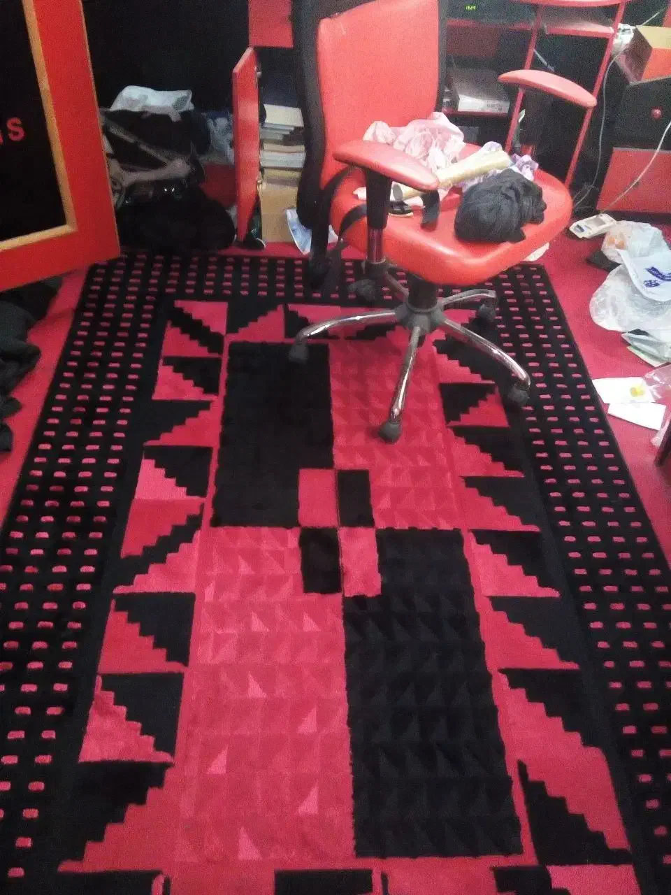 فروش سرویس چوب نسبتا تمیز نوجوان بصورت یکجایی|تخت و سرویس خواب|قم, باجک دو|دیوار