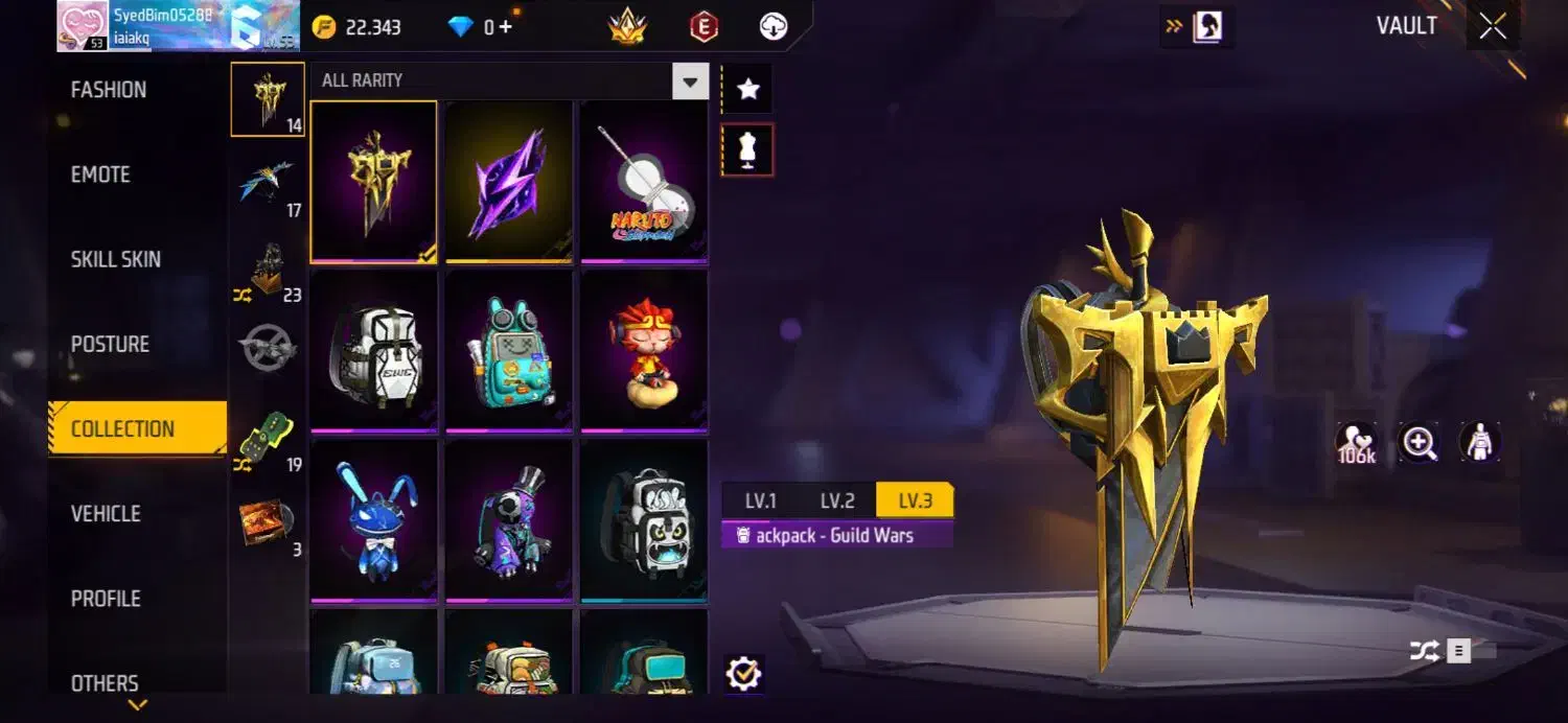 فروش اکانت فری فایر|کنسول، بازی ویدئویی و آنلاین|چابهار, |دیوار