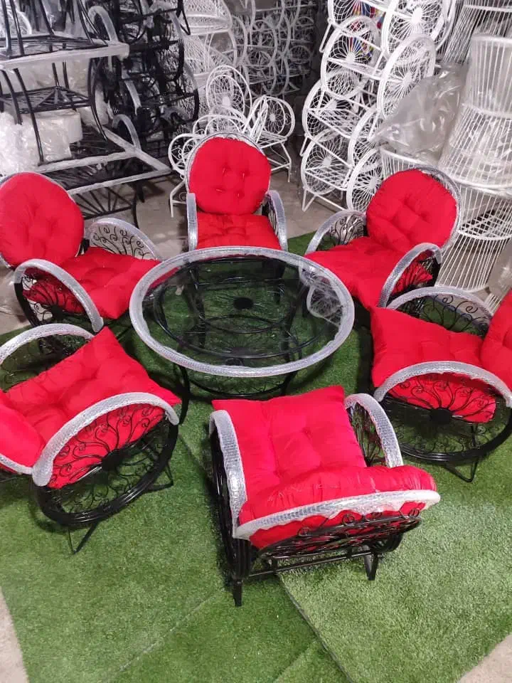 میز صندلی باغی/طرح فرفورژه/آتشدان|صندلی و نیمکت|طالقان, |دیوار