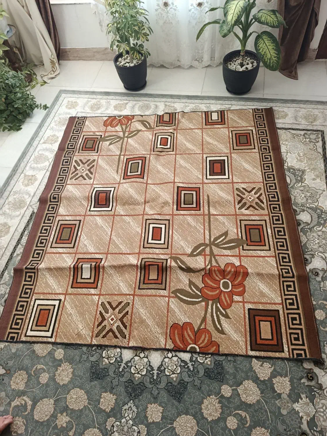 گلیم در حد نو|گلیم، جاجیم، گبه|چناران, |دیوار