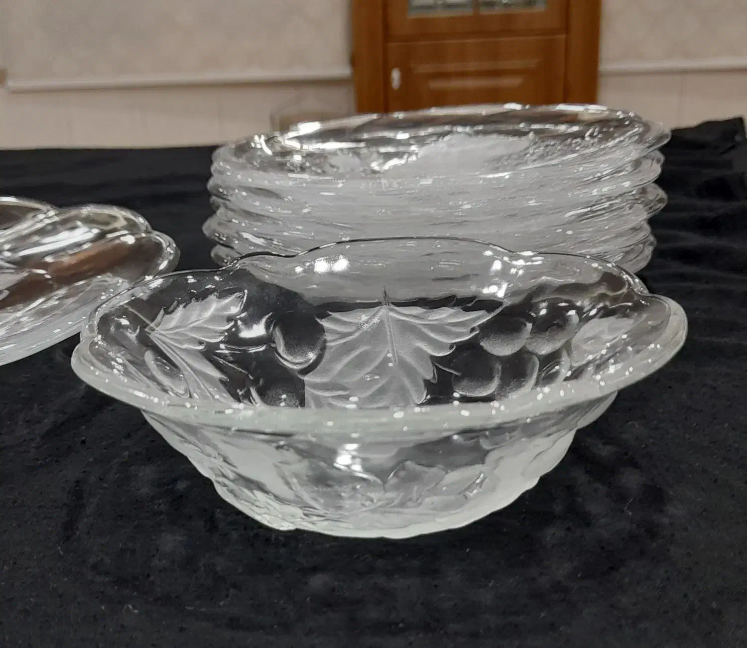 سرویس میوه خوری ۱۴ پارچه کریستال سوگاژاپن نو ارزان|ظروف سرو و پذیرایی|تهران, شهرک دریا|دیوار