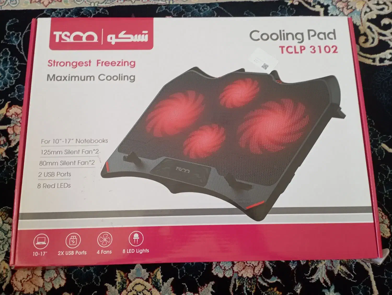 کول پد تسکو با 4 عدد فن|قطعات و لوازم جانبی رایانه|شاهین‌شهر, شهرک مطهری|دیوار