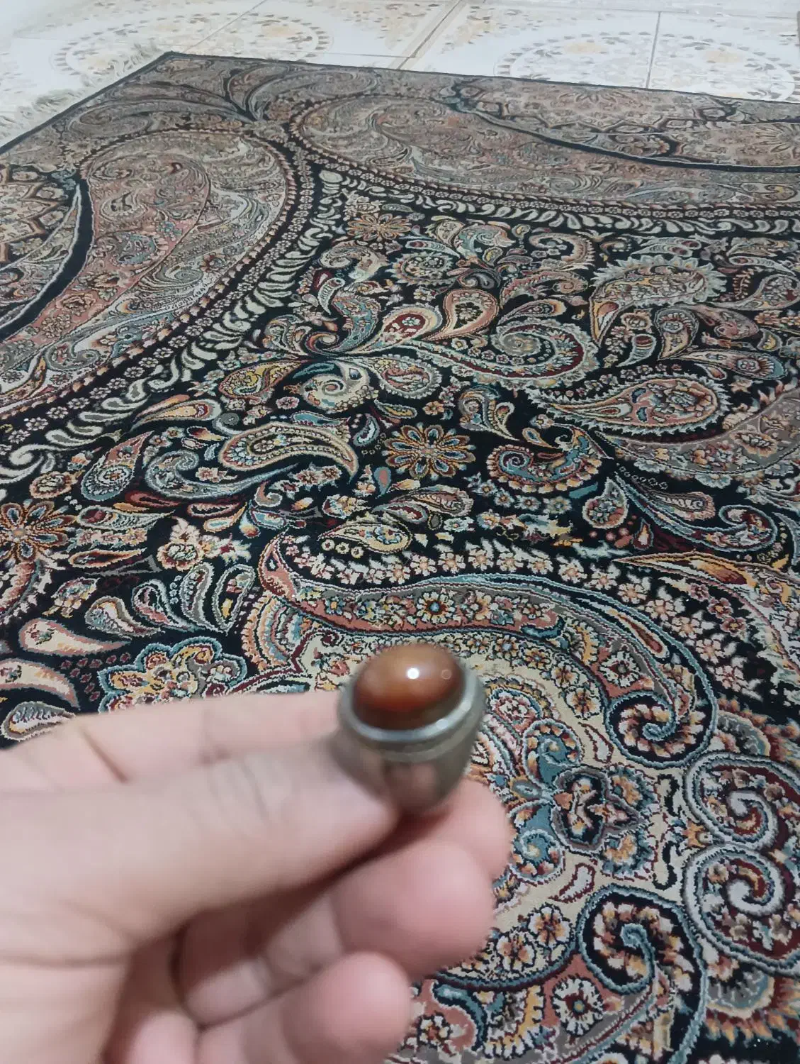 انگشتر عقیق سه پوست|بدلیجات|اهواز, حصیرآباد|دیوار