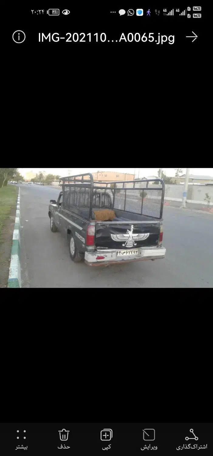 اجاره وانت مزدا|خودرو اجاره‌ای|شیراز, شهرک سراج‎|دیوار