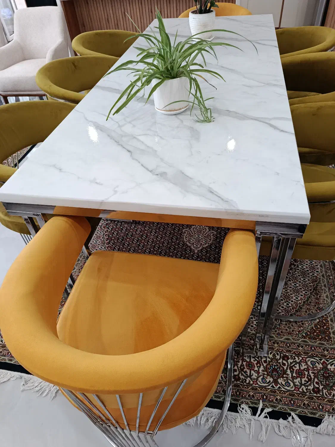 میز غذاخوری ۸نفره جنس استیل|میز و صندلی غذاخوری|تهران, تهرانسر مرکزی|دیوار