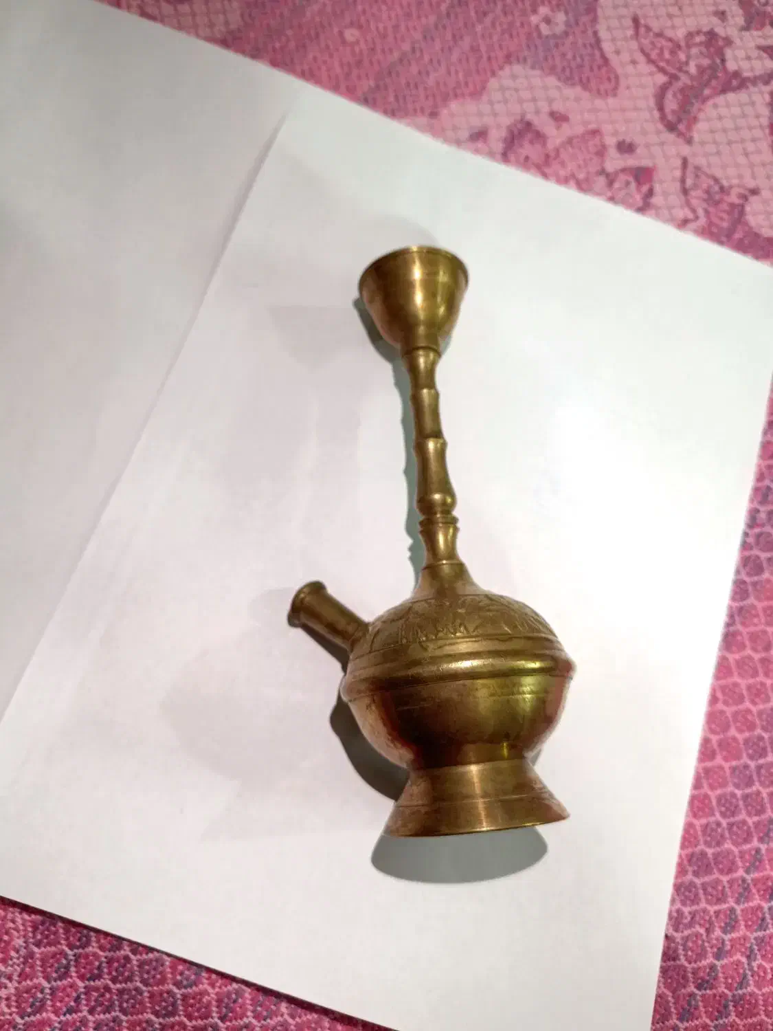 سماور مسی و لیوان مسی|کلکسیون اشیاء عتیقه|ری, منصوریه منگل|دیوار