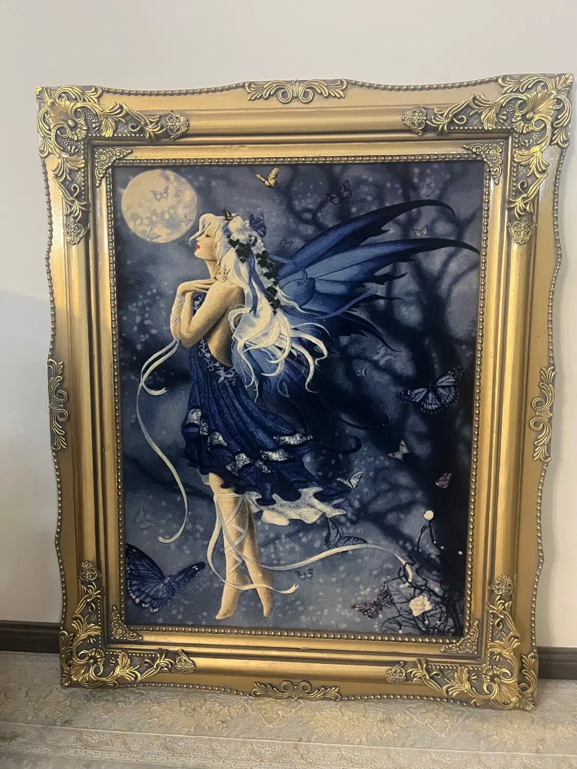 تابلو فرش دستباف پری آسمانی و ون یکاد|تابلو فرش|مشهد, هفت تیر (نه دره)|دیوار