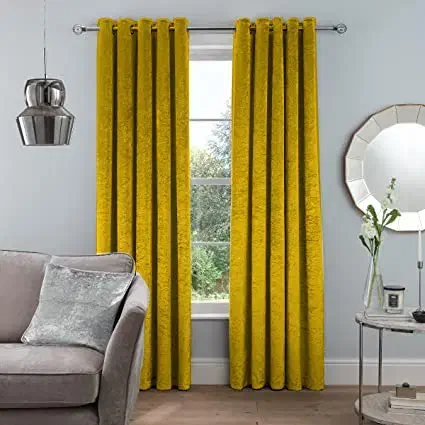 پرده آماده مخمل براق فقط ۵۹۰ حریر ۴۵۰ رنگ زردوقرمز|پرده، رانر، رومیزی|اهواز, نادری|دیوار