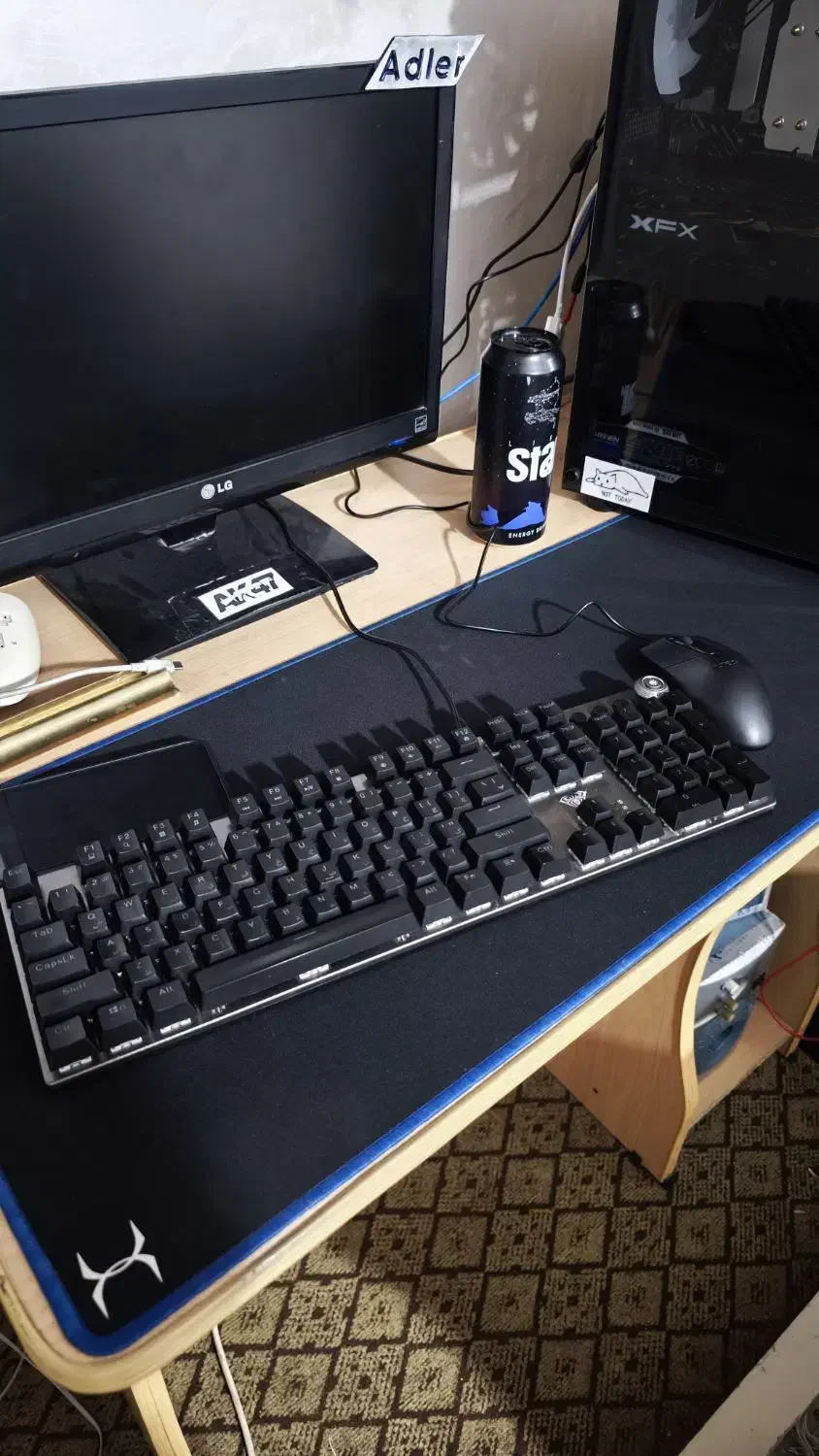 کیبورد F 2058 مکانیکال سویچ آبی|قطعات و لوازم جانبی رایانه|نیشابور, دارایی|دیوار