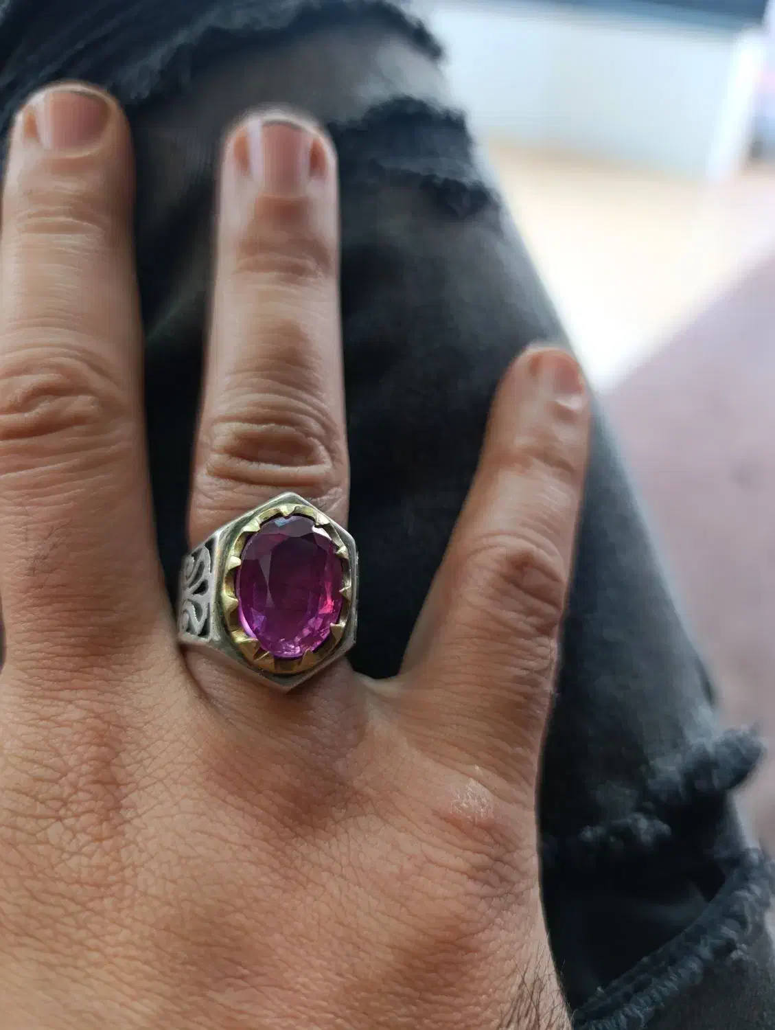 انگشتر نقره موزانایت|جواهرات|فردیس, شهرک ۱۱۰|دیوار