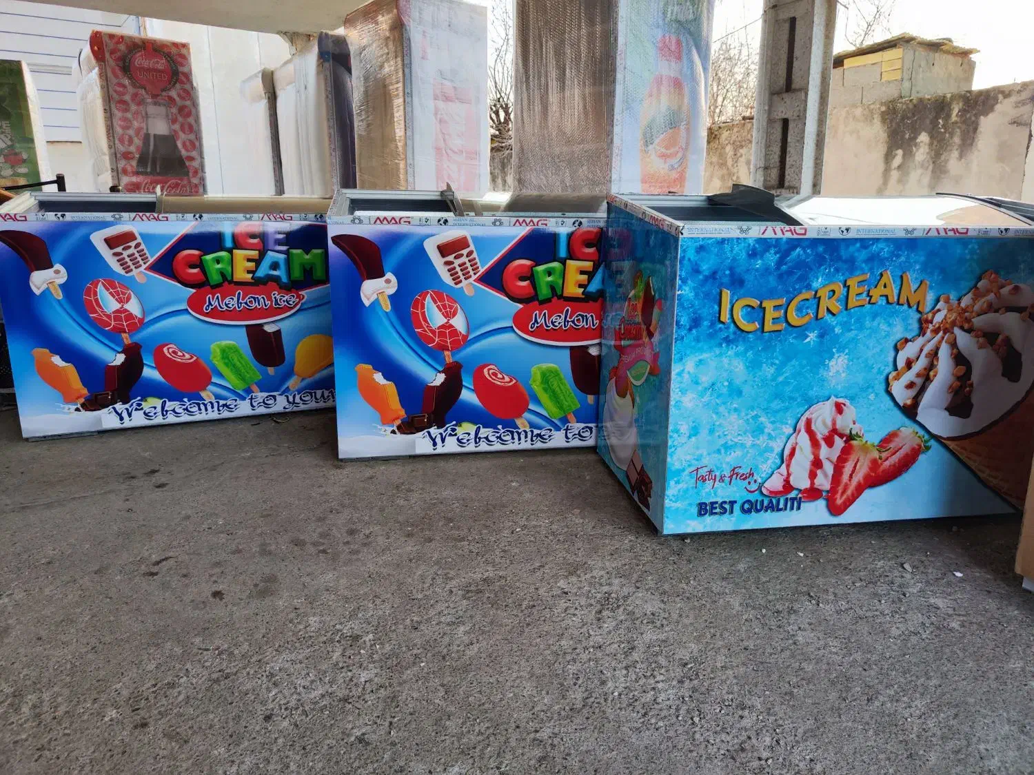 یخچال فریزر بستنی صندوقی مغازه و فروشگاه ایستاده|فروشگاه و مغازه|رشت, یخسازی|دیوار