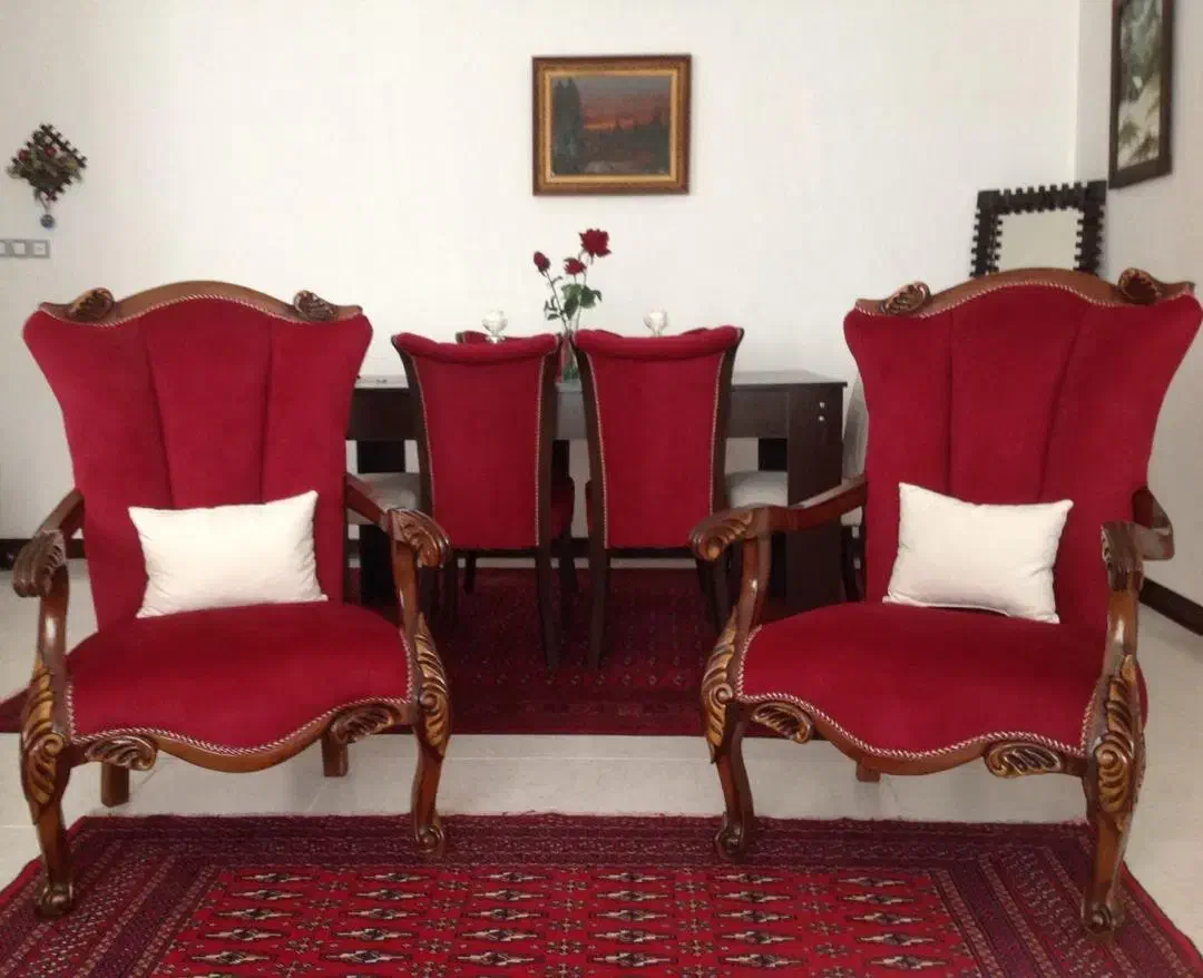 مبلمان هفت نفره و ناهارخوری شش نفره|مبلمان خانگی و میز عسلی|اندیشه, اندیشه فاز ۵|دیوار