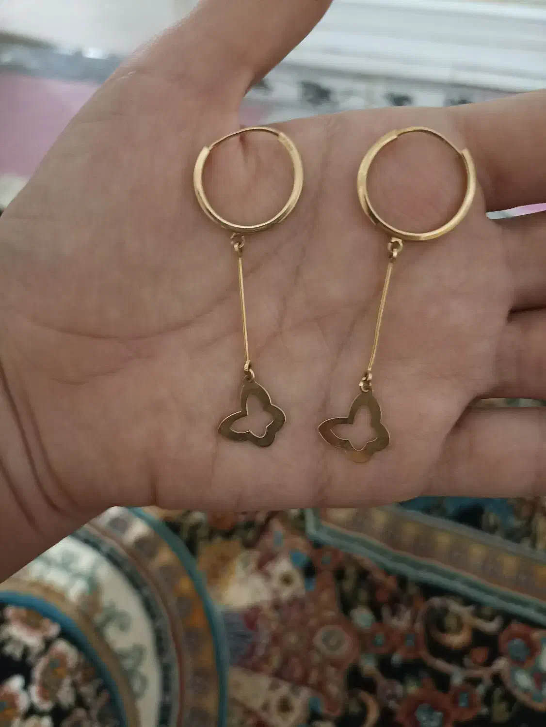 گوشواره طلا با فاکتور|جواهرات|همدان, |دیوار