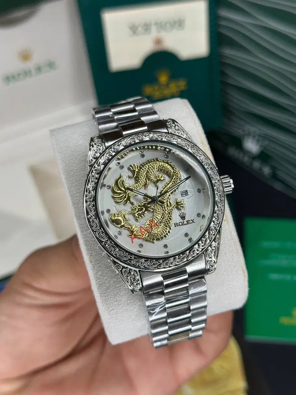 ساعت رولکس دراگون (اژدها) قفل تاج دار|ساعت|شیراز, شهرک گلستان|دیوار