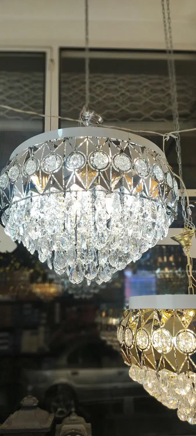 لوستر های کریستالی جدید زیر قیمت بازار|لوستر و چراغ آویز|اهر, |دیوار