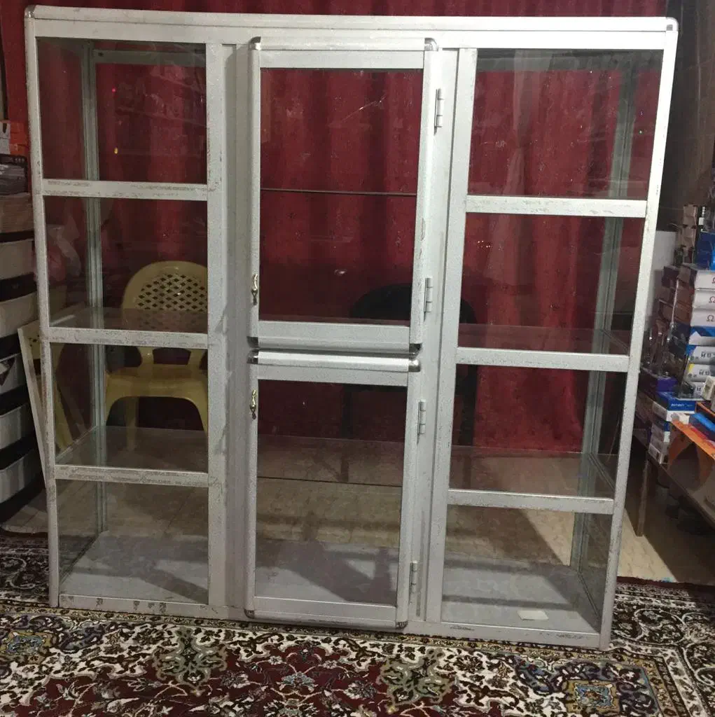 ویترین الومینیوم|بوفه، ویترین، کنسول|بانه, |دیوار