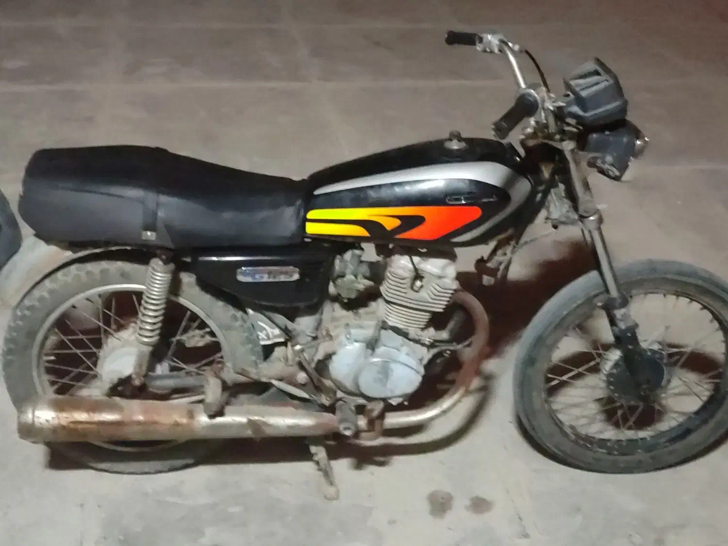 متور مزایده مدل 90|موتورسیکلت|کاکی, |دیوار