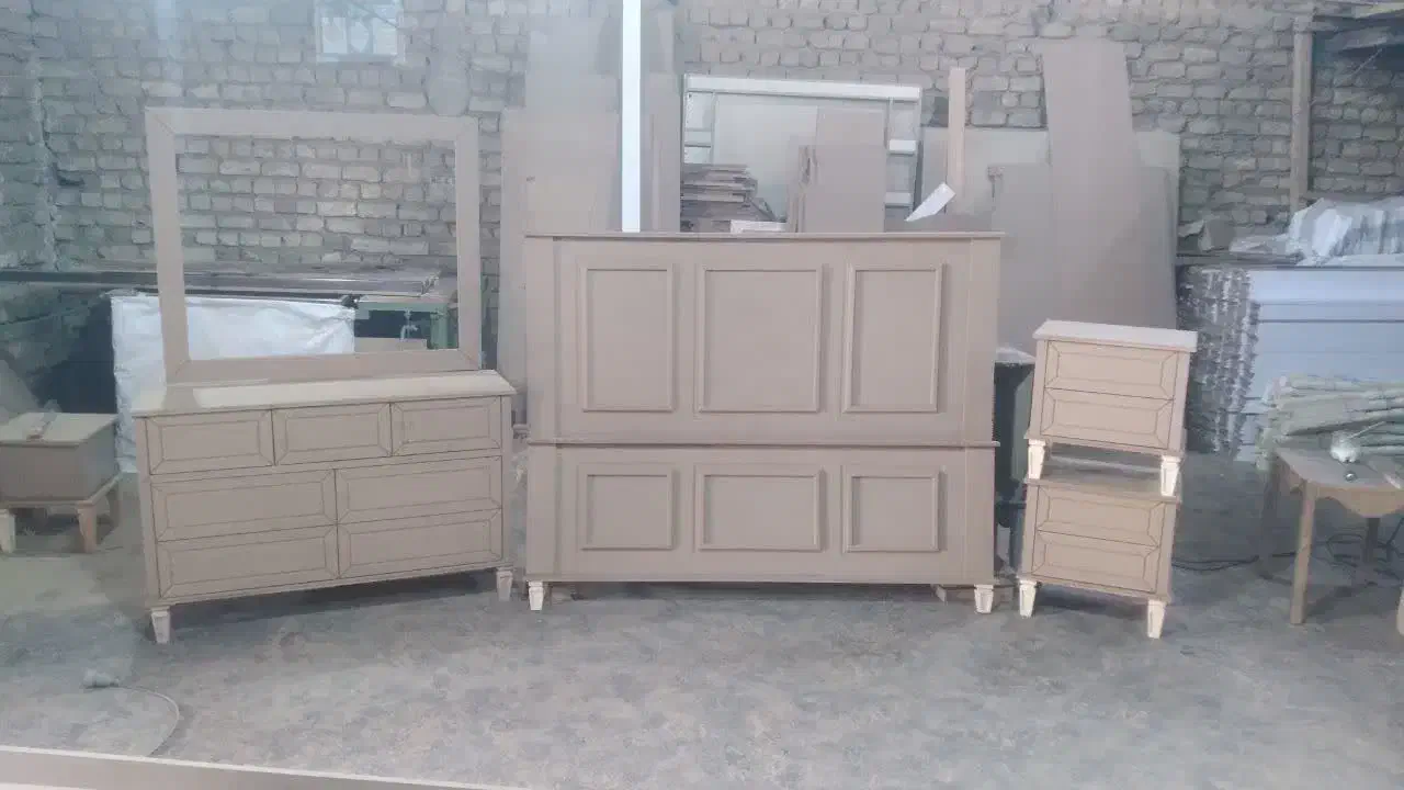 سرویس خواب خام ..تخت دونفره خام|تخت و سرویس خواب|مشهد, کلاهدوز|دیوار