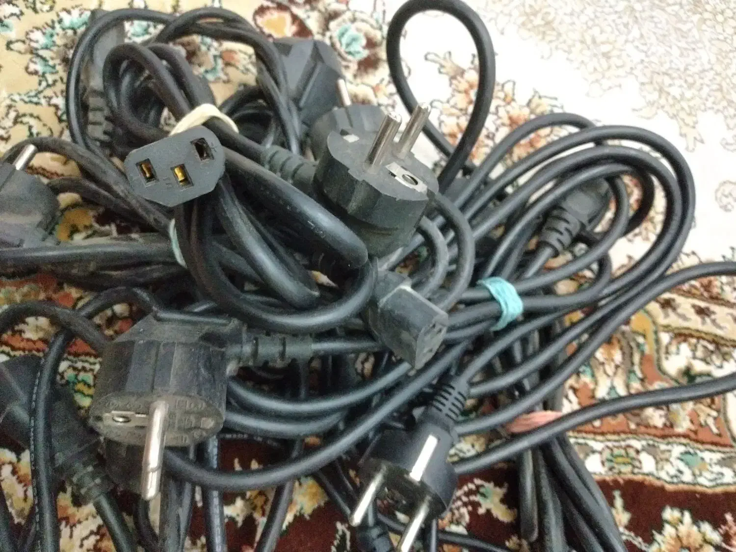 کابل برق پاور کامپیوتر کابل تصویر آداپتور|قطعات و لوازم جانبی رایانه|پرند, فاز ۵|دیوار