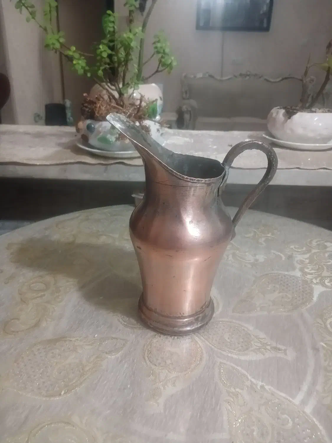 ظروف مسی|کلکسیون اشیاء عتیقه|ری, فیروزآبادی|دیوار