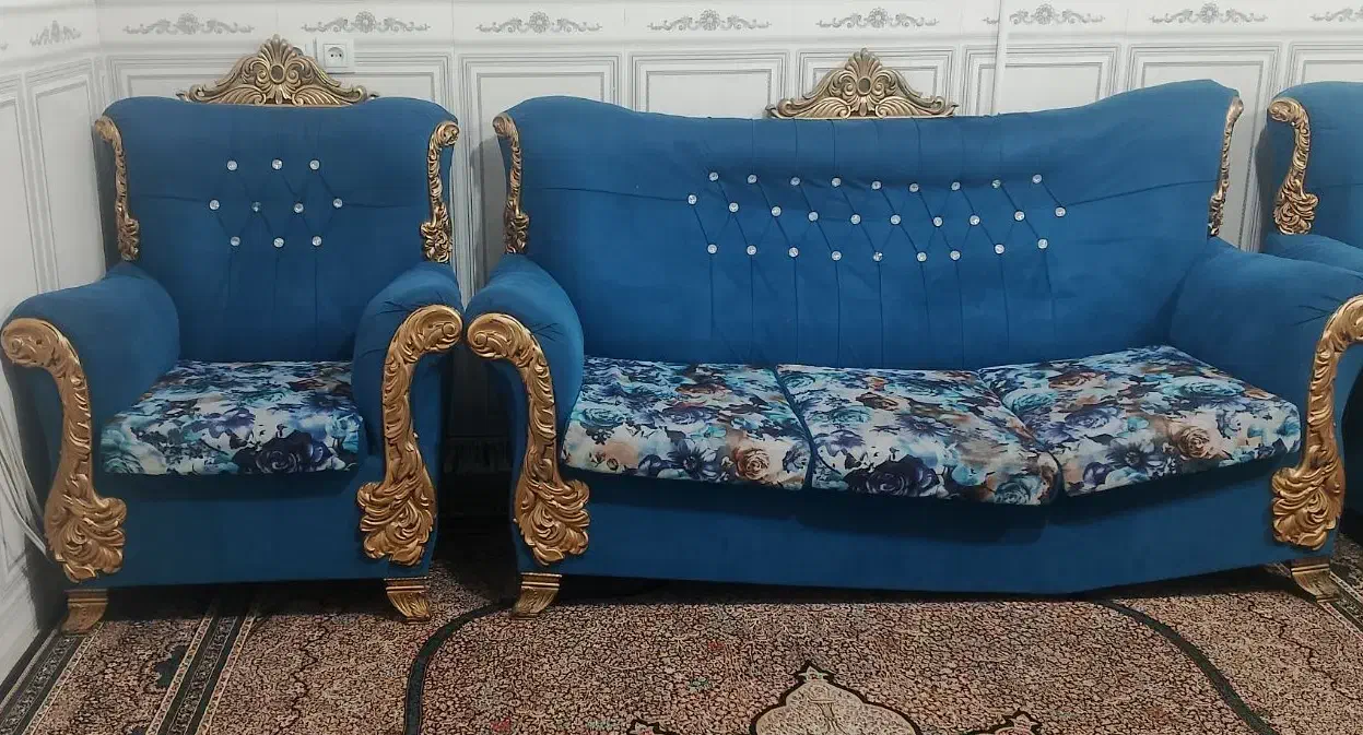 مبل ۷نفره|مبلمان خانگی و میز عسلی|عنبرآباد, |دیوار