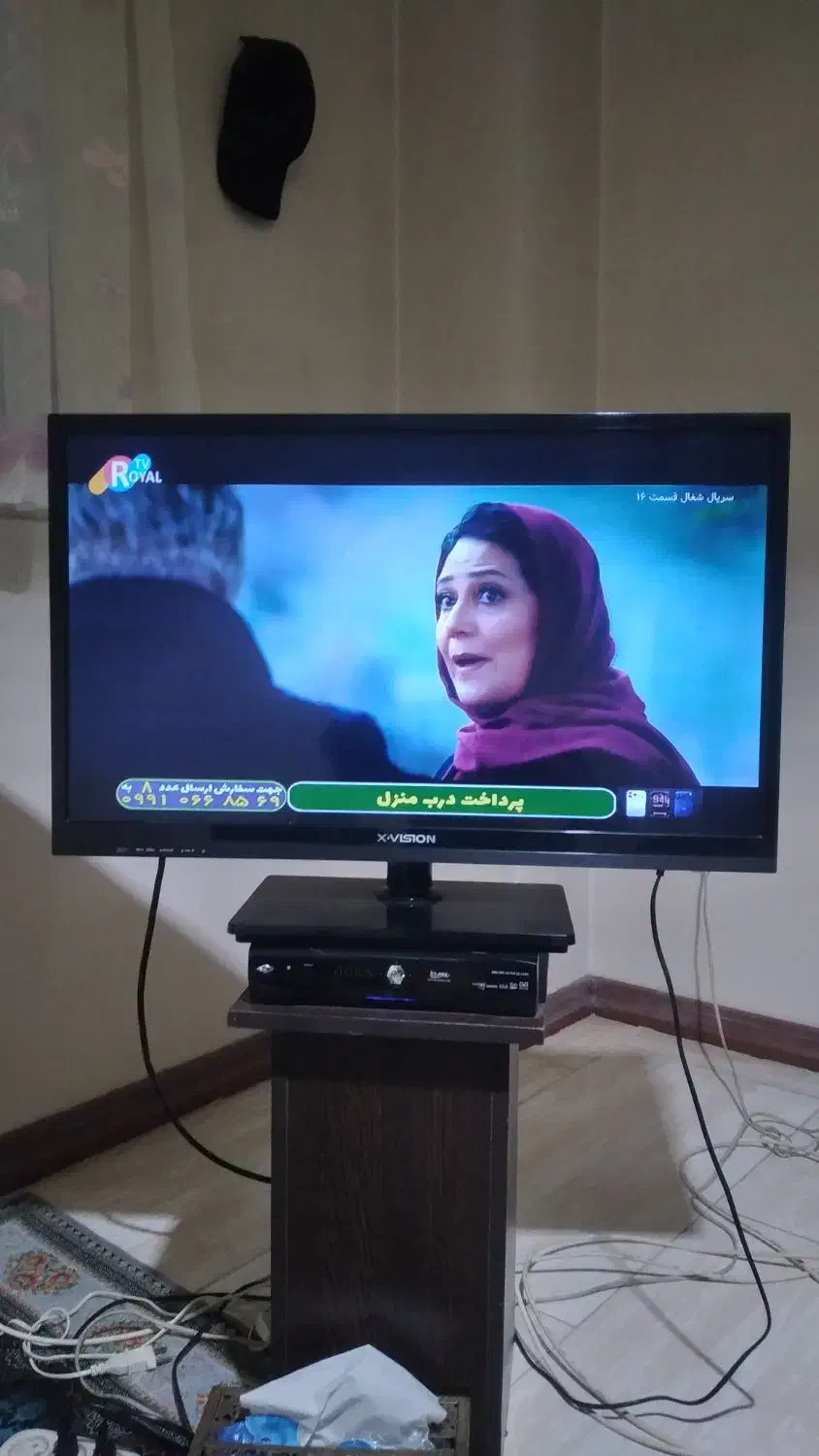 تلویزیون ال ای دی ۳۲ اینچ اکس تی ویژن|تلویزیون و پروژکتور|رودهن, |دیوار