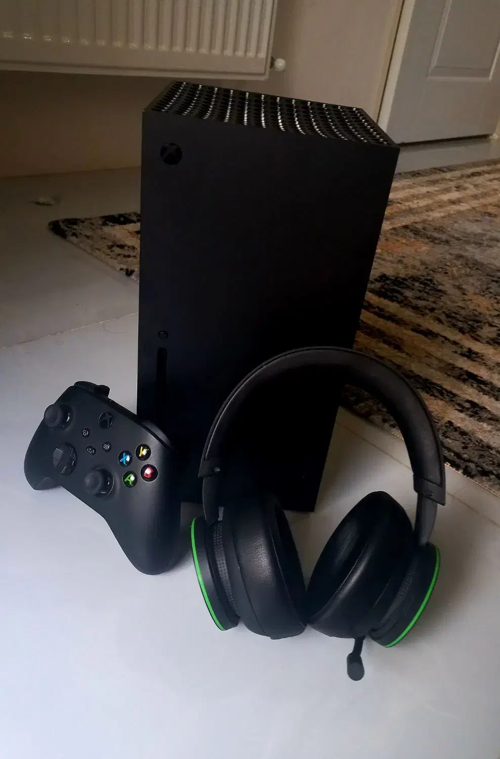 Xbox series Xدرحد نو+دسته اصلی + هدست|کنسول، بازی ویدئویی و آنلاین|گرگان, |دیوار