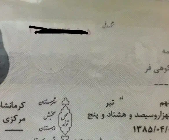 شناسنامه گم شده|اشیا|کرمانشاه, |دیوار