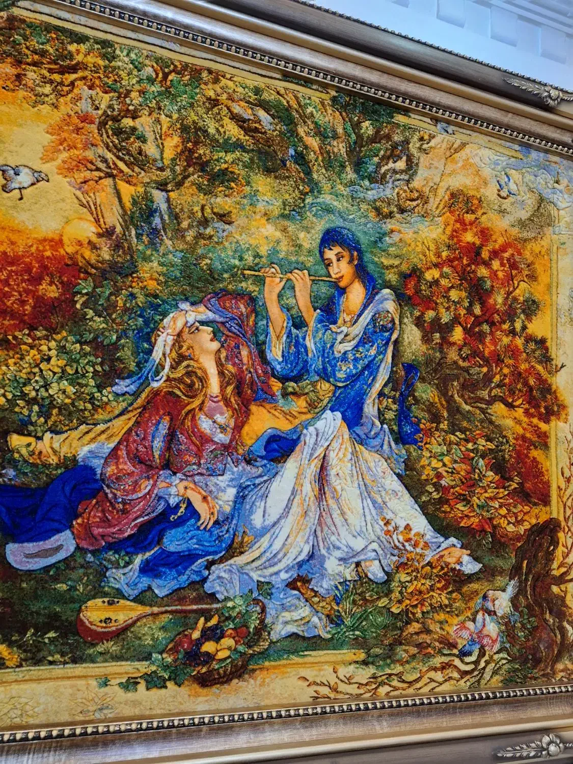 تابلو فرش دستبافت ابریشمی|تابلو فرش|ارومیه, |دیوار