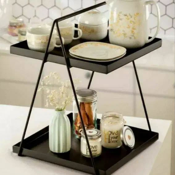 استند دو طبقه فلزی|آب‌چکان و نظم‌دهنده ظروف|خمام, |دیوار