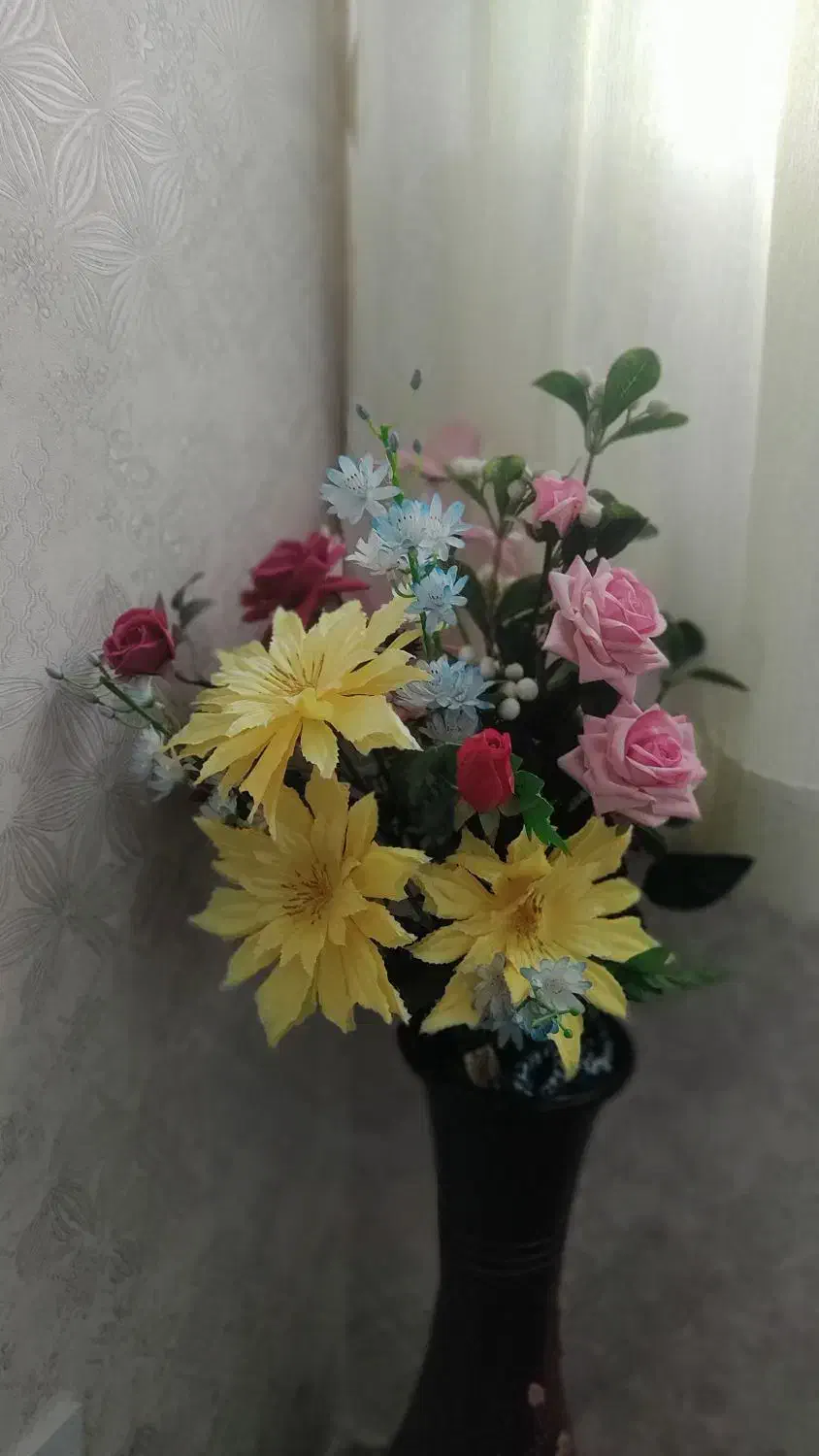 گلدان وگل|گل مصنوعی|کرمانشاه, |دیوار