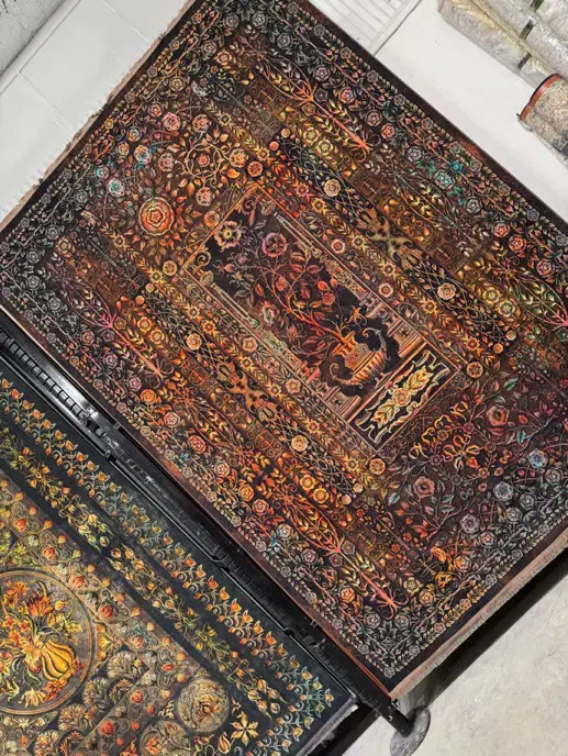 فرش پلمپ نو آک ۷۰۰شونه ۱۲متری جُردن|فرش|شیراز, زیباشهر|دیوار