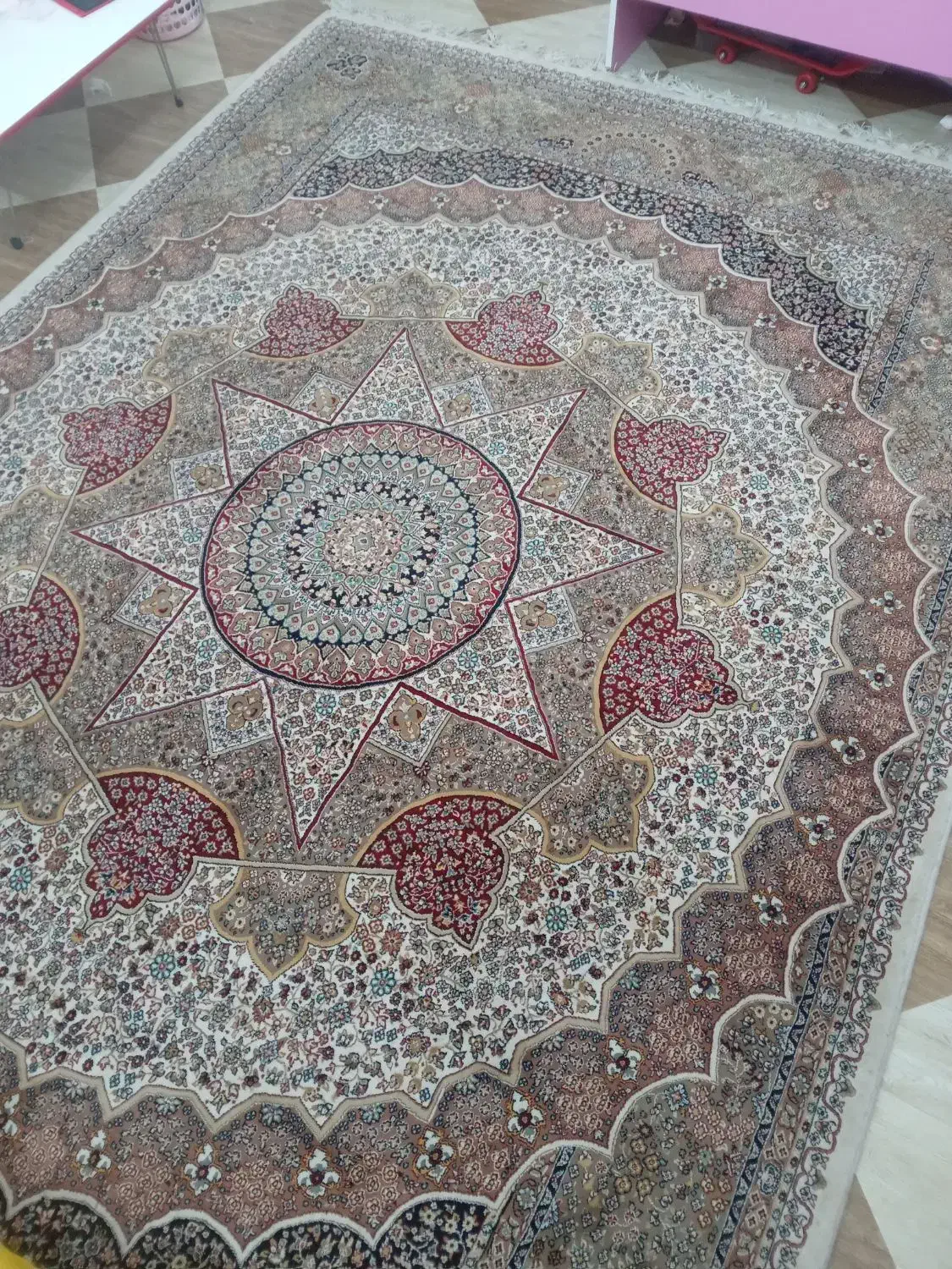 فروش فرش ۶متری و ۱۲ متری دو عدد|فرش|آباده, |دیوار