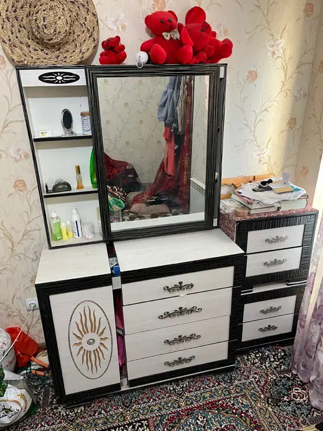 دروار اینه دار سه تیکه|تخت و سرویس خواب|کرمان, |دیوار