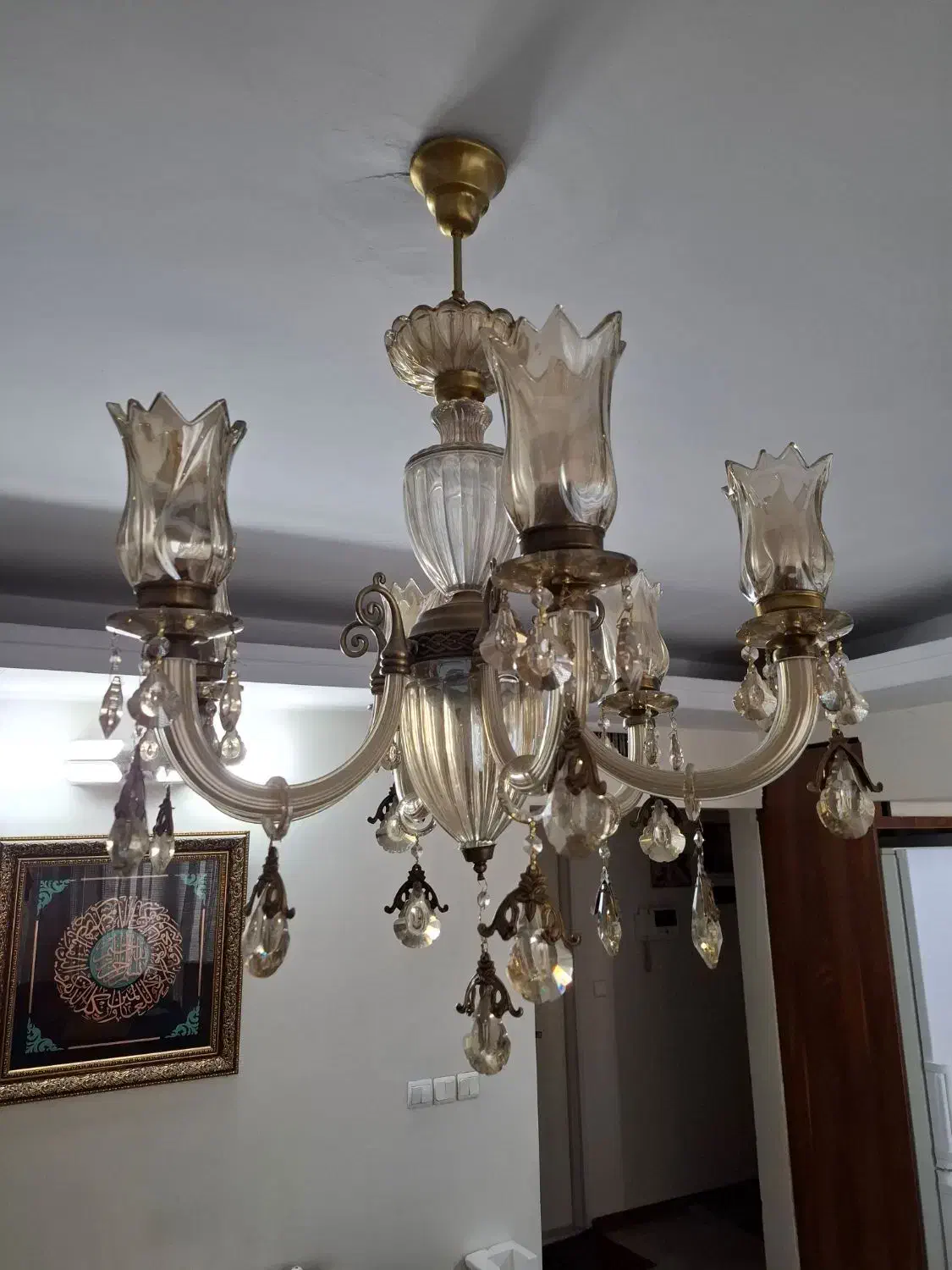 لوستر در حد نو|لوستر و چراغ آویز|تهران, طرشت|دیوار
