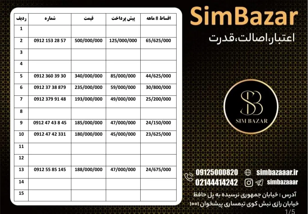 0912.851.58.87|سیمکارت|قم, زنبیل آباد|دیوار