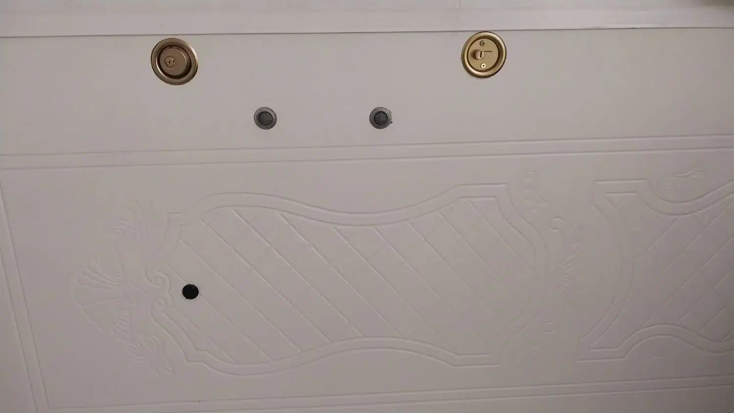 درب ضدسرقت سفید وطلایی کاملا نو|مصالح و تجهیزات ساختمان|فردوس (خراسان), |دیوار