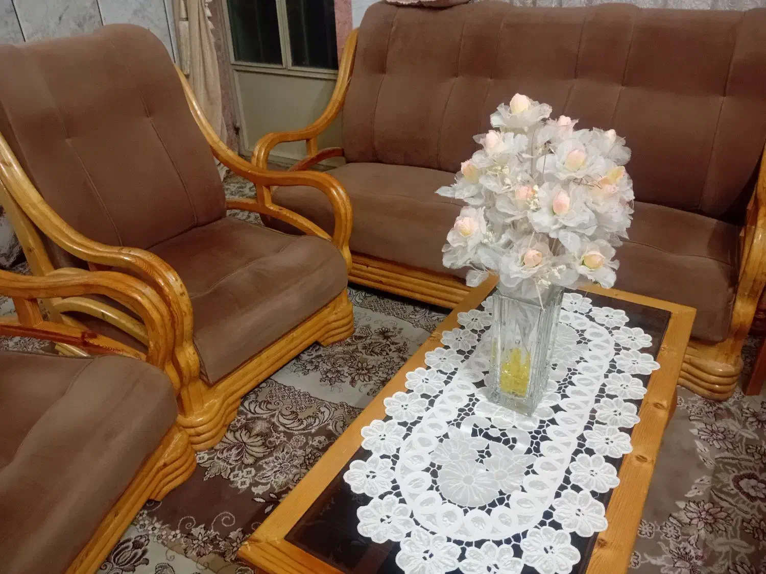 مبل با چوب عالی|مبلمان خانگی و میز عسلی|گرمسار, |دیوار