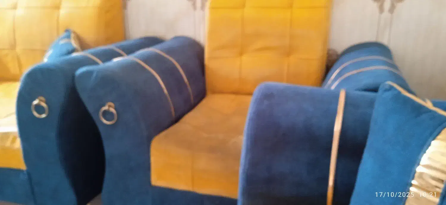 مبل هفت نفره تمیزبدون شکستگی|مبلمان خانگی و میز عسلی|تربت جام, جامرود|دیوار